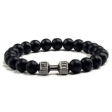 Lava Stone Dumbbell Bracelet