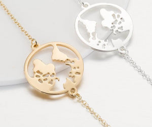 World Map Bracelet