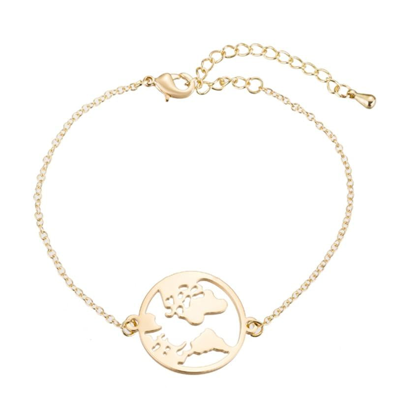 World Map Bracelet