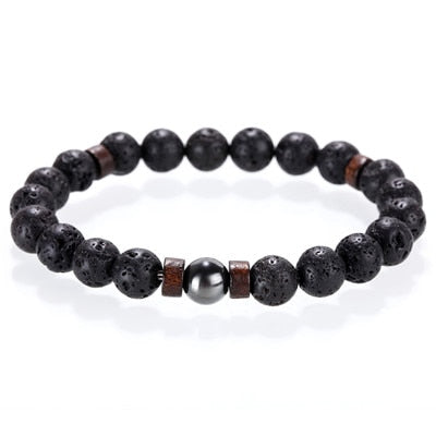 Wood x Stone Beads Bracelet